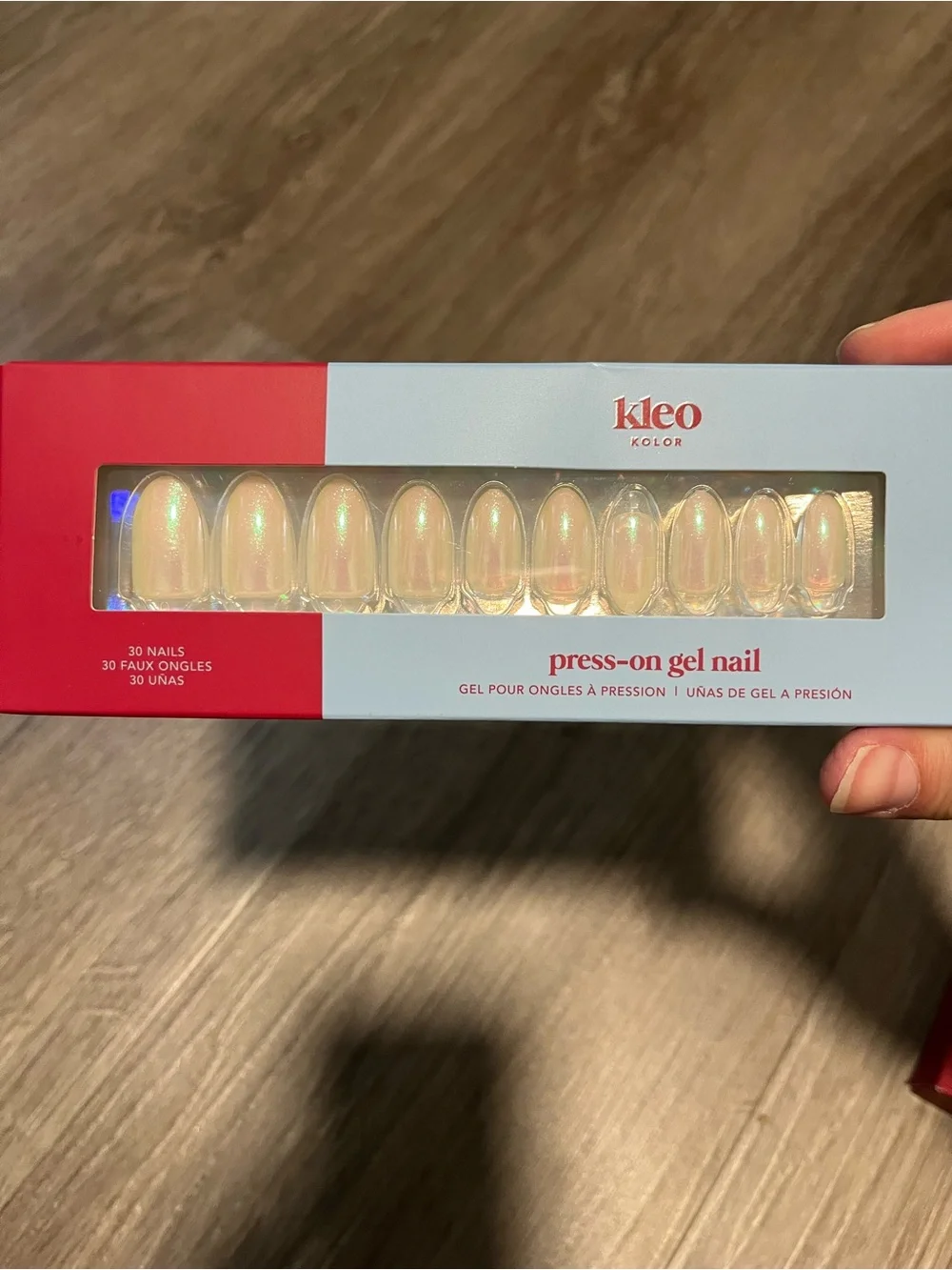Kleo Kolor 5 Press on Gel Nails and 1 Pedicure Set Lot of 6